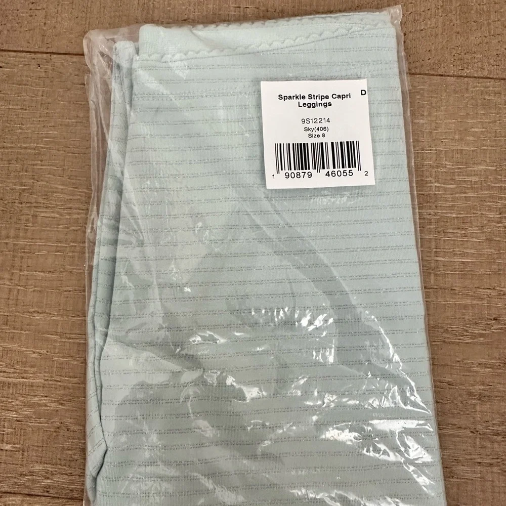 Tea Collection blue silver Striped Leggings